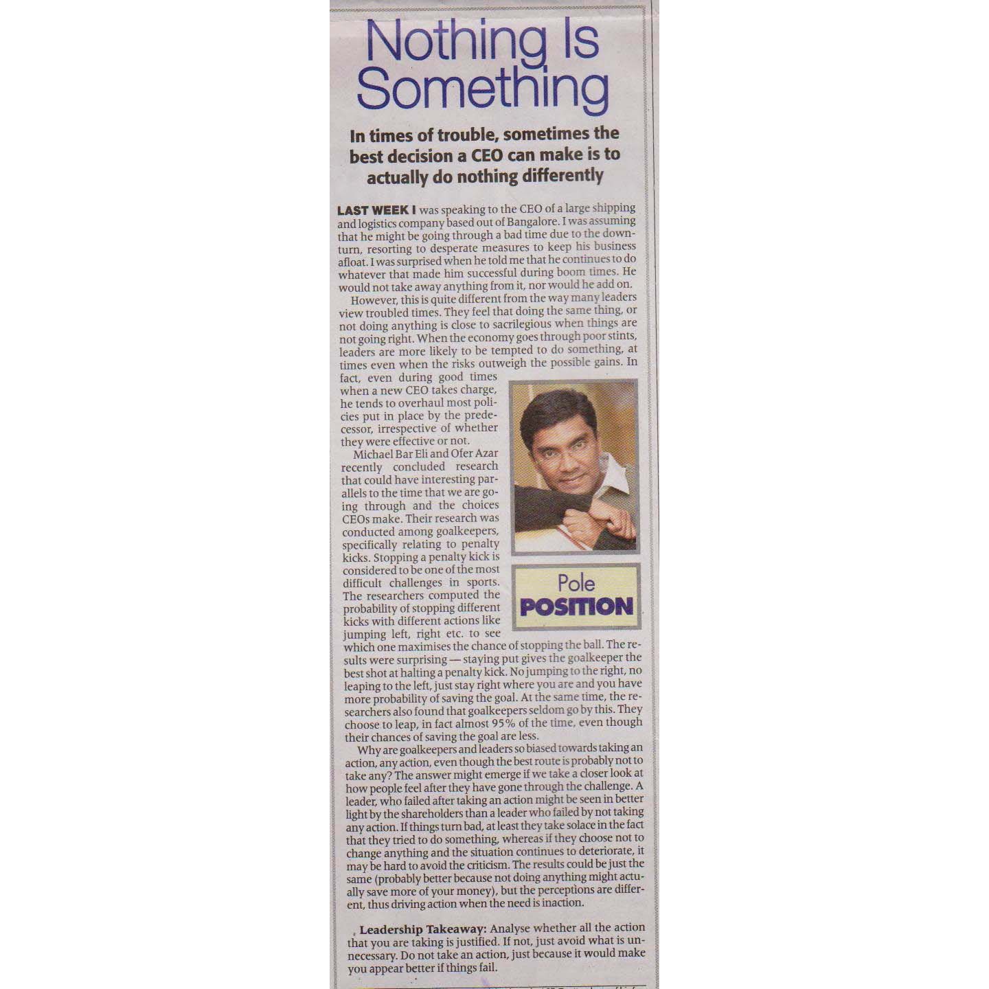 The Economic Times 13 March 2009